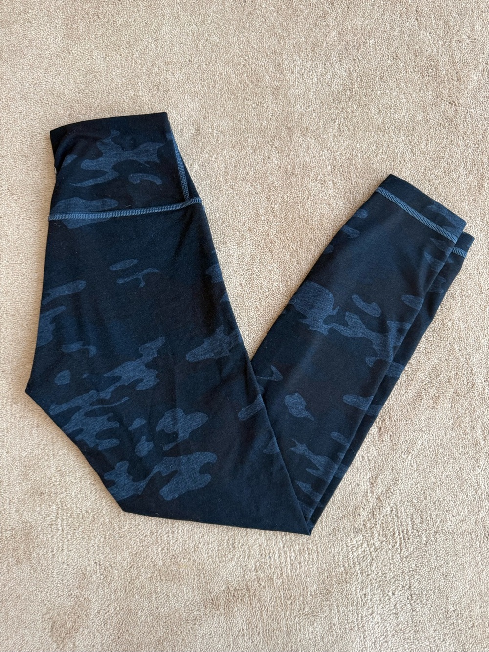 lululemon athletica Blue Camouflage High-Rise Leggings